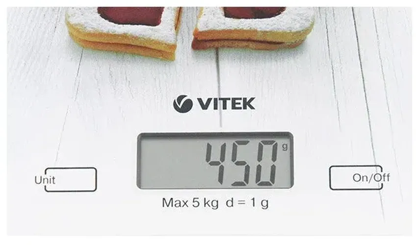 Весы кухонные Vitek VT-2424, Белый, купить недорого