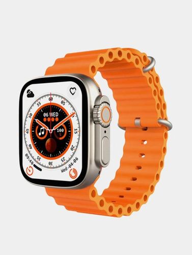 Часы смарт T800 Ultra, Оранжевый, купить недорого