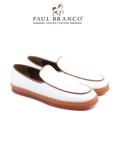 Полуботинки Paul Branco 23494, Белый-Коричневый