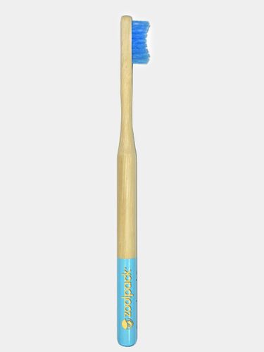 Бамбуковая зубная щетка Zoolpack 195С, Голубой