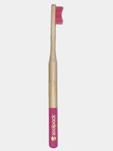 Бамбуковая зубная щетка Zoolpack 195С, Розовый
