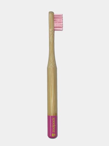 Бамбуковая зубная щетка Zoolpack 152C, Розовый