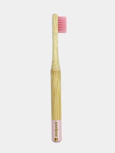 Бамбуковая зубная щетка Zoolpack 152C, Светло-розовый