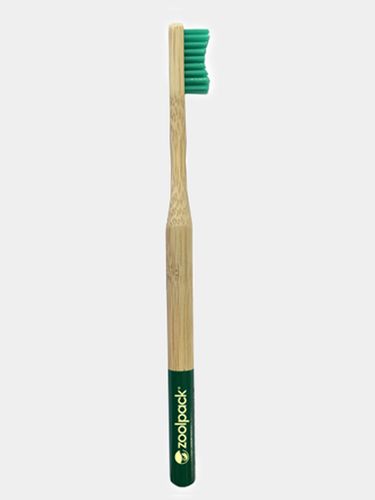Бамбуковая зубная щетка Zoolpack 195С, Темно-зеленый