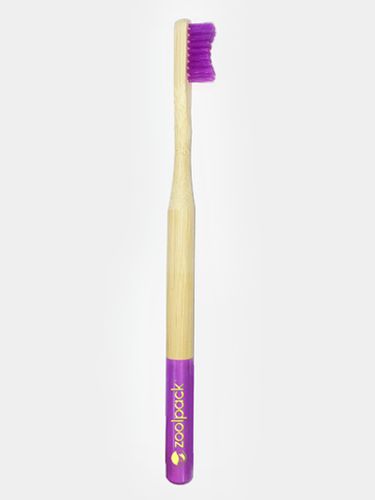 Бамбуковая зубная щетка Zoolpack 195С, Фиолетовый