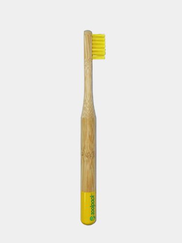 Бамбуковая зубная щетка Zoolpack 152C, Желтый, купить недорого