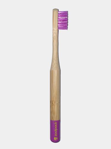 Бамбуковая зубная щетка Zoolpack 152C, Фиолетовый