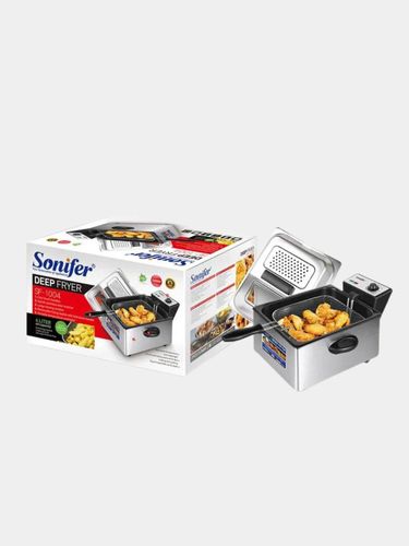 Фритюрница электрическая Sonifer SF-1004, Серый, купить недорого