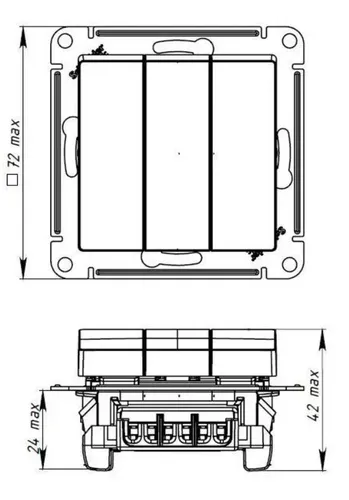 Выключатель 3-клавишный Schneider Electric AtlasDesign ATN000631, Мокко, купить недорого