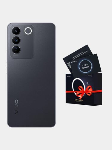 Smartfon VIVO V27e, Qora, 8/256 GB + Qo`shimcha kafolat kartasi + Kolonka Budilnik + Simsiz naushniklar Borofone BO22, купить недорого