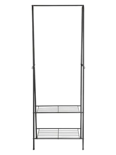 Tреугольная вешалка напольная с полками сборная KMM_117, Черный, фото