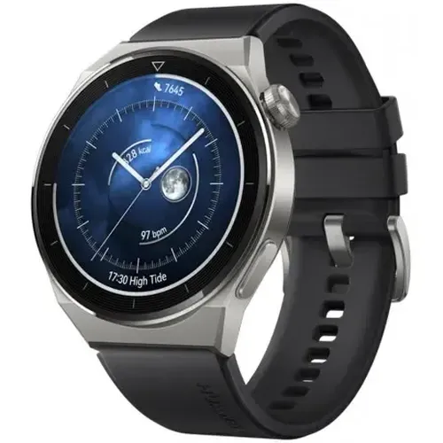 Huawei Watch GT 3 Pro Titanium smart soati, Kumush-qora, + Freebuds SE quloqchinlari, 46 mm, купить недорого