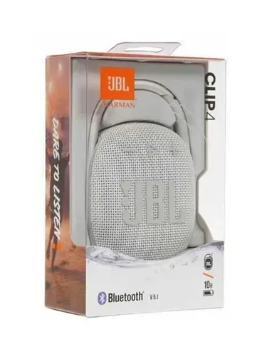 Portativ kolonka JBL CLIP 4, oq, фото