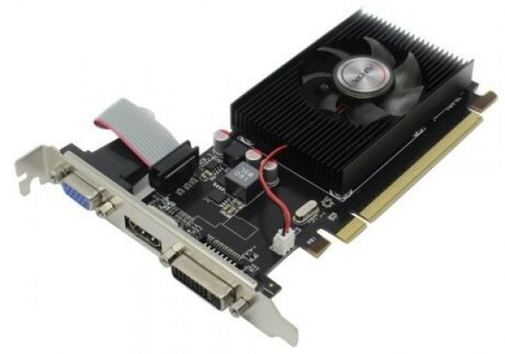 Videokarta AFOX Radeon R5 220 1GB DDR3 64Bit, qora, купить недорого