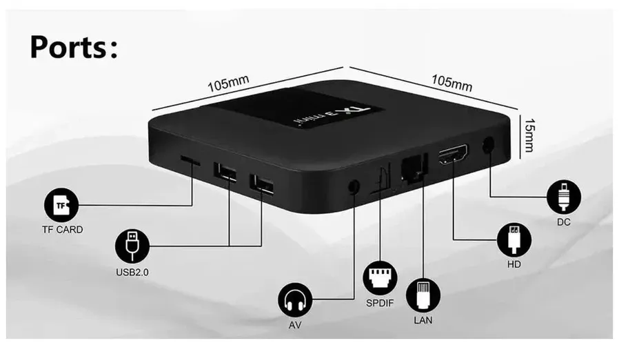 Смарт ТВ приставка Tanix TX3 Mini plus, 2/16 GB, Черный, купить недорого