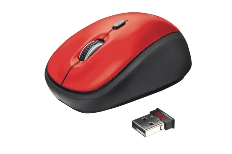 Мышь Trust YVI MOUSE, Красный, купить недорого