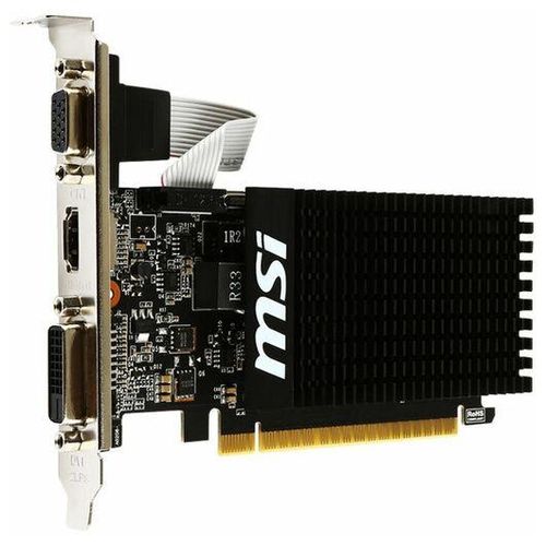 Видеокарта MSI GeForce GT710 1GB DDR3 64bit, Черный, купить недорого