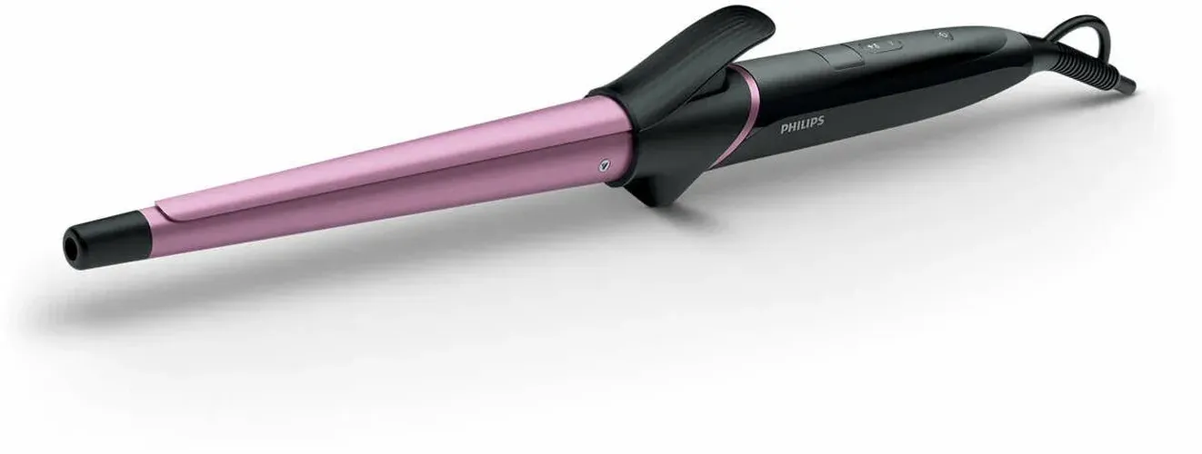 Philips BHB871/00 Sublime Ends Curler StyleCare collection with 13mm - 25mm conical barrel - Black/Pink