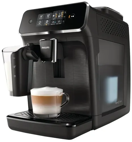Philips EP2030/10 Automatic Esspresso Machine Series 2200 with 3 Beverage Options And Hot water (Black)
