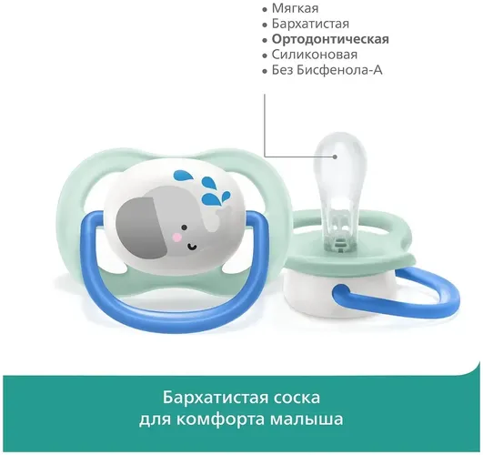 Пустышки Philips AVENT SCF080/05, 2 шт, купить недорого