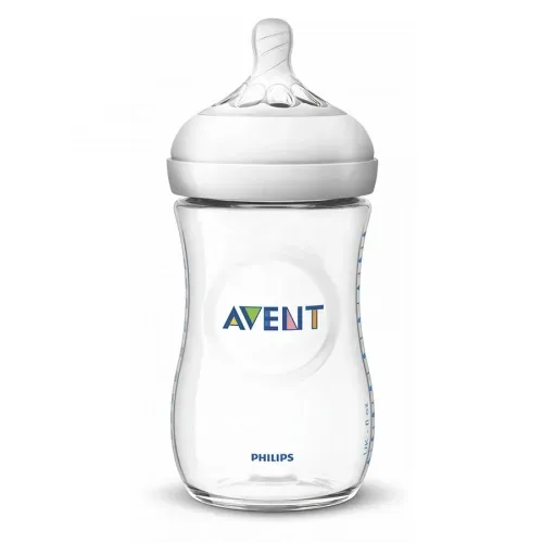 Philips AVENT SCF033/27 Natural baby bottle 260ml (2 Bottles) 1m+