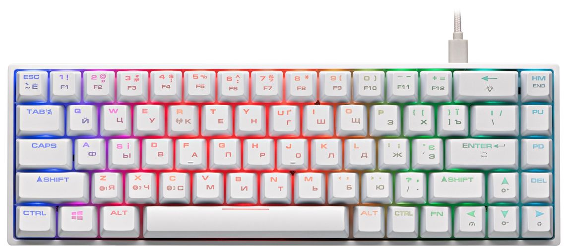 Клавиатуры беспроводные 2E Gaming Keyboard KG380, Белый