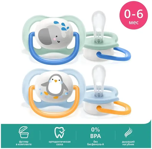 Пустышки Philips AVENT SCF080/05, 2 шт