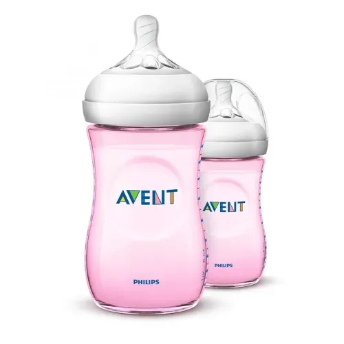 Philips AVENT SCF034/27 feeding bottle 260 ml Polypropylene (PP) Pink, Translucent