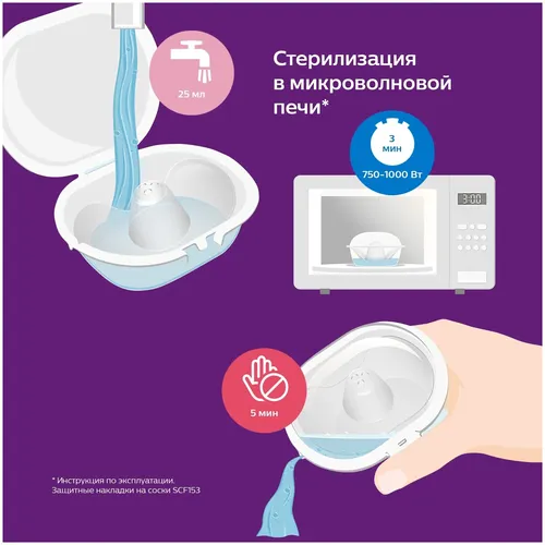 Накладки на соски Philips AVENT SCF153/03, в Узбекистане