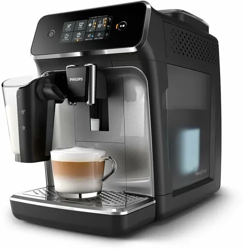 Philips EP2236/40 Fully automatic espresso machine Series 2200 with 3 beverage options (Espresso, Hot water, Cappuccino, Coffee) - Glossy Black, купить недорого