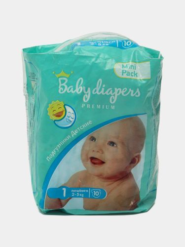Подгузники Baby diapers №1 (2-5 кг), 10 шт