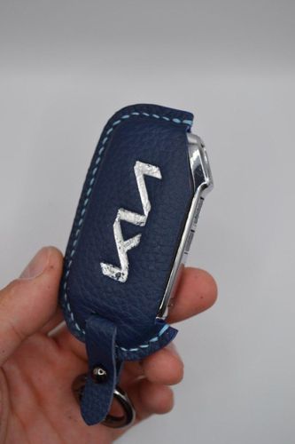 Чехол для смарт-ключей "Kia" с логотипом, Синий, фото