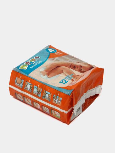 Подгузники Попкинсы для детей №4 (7-18 кг), 12 шт, в Узбекистане