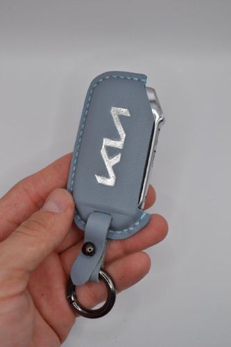 Чехол для смарт-ключей "Kia" с логотипом, Голубой