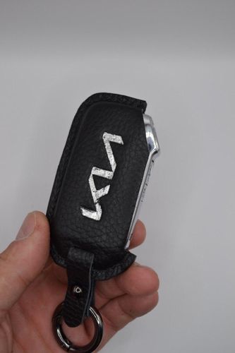 Чехол для смарт-ключей "Kia" с логотипом, Черный