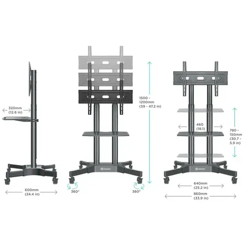 Kronshteynli televizor stendi Onkron 32-65", в Узбекистане