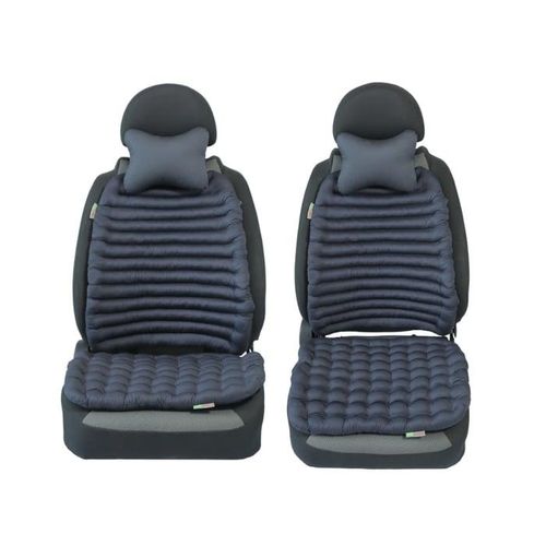 Ортопедические подушки из рисовой шелухи на 2 передних сиденья Ecomfort 3в1 Большой P-1, Темно-серый