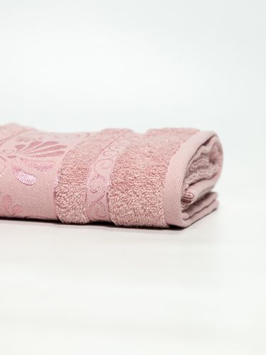 Полотенце для лица GH015, 50х90 см, Темно-розовый, sotib olish