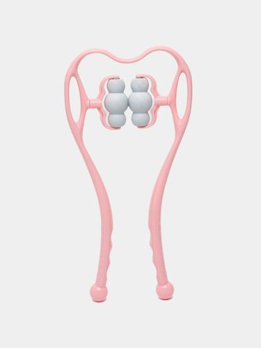 Массажер для шеи пластиковый, устройство для точечного массажа шеи и плеч, Розовый, в Узбекистане
