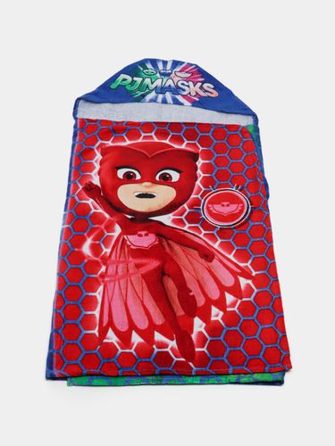 Полотенца с капюшоном для детей Ellos PJMASKS, 125x64 см, Красный