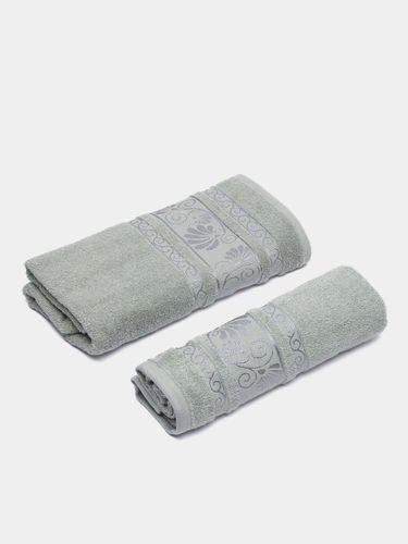 Банные и лицевые полотенца Ellos ELL020, Зеленый хаки, купить недорого