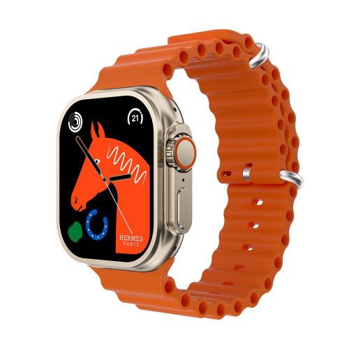 Smart soat Smart Watch 9 Ultra, to`q sariq