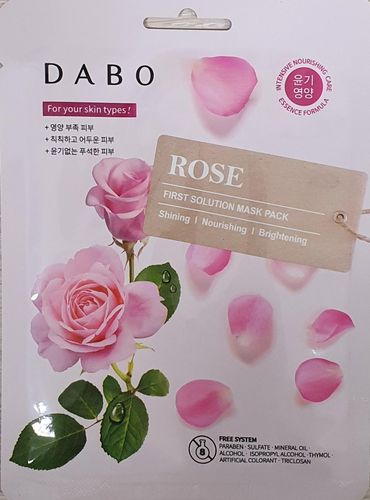 Yuz uchun niqob Dabo First solution Rose