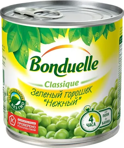 Горошек зелёный молодой Bonduelle, 400 г