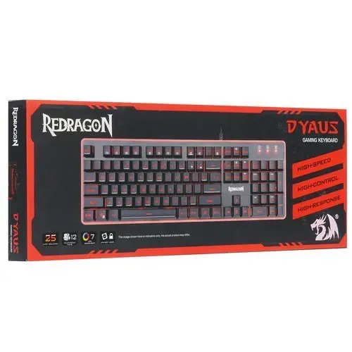 Simli o`yin klaviaturasi Redragon Dyaus, qora, купить недорого