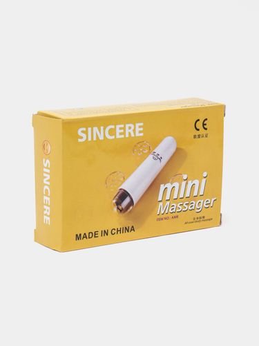 Мини-массажер для лица Sincere, 4 насадки, Белый