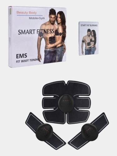 Миостимулятор для пресса EMS Smart Fitness, Черный, купить недорого