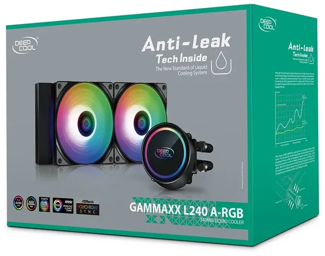 Кулер для процессора Deepcool Gammax L240 A-RGB, Черный, фото