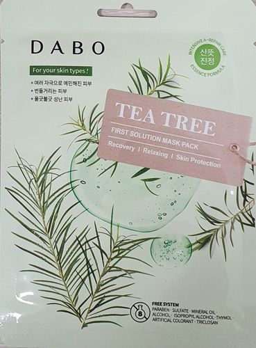 Yuz uchun niqob Dabo First solution Tea tree