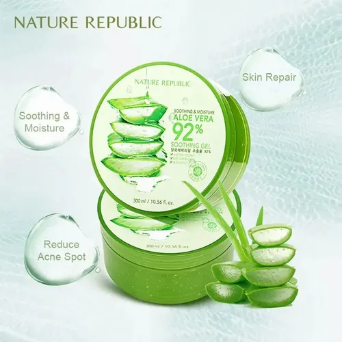 Гель для тела Nature Republic Soothing & Moisture Aloe Vera 92% Soothing Gel Увлажняющии, 300 мл, в Узбекистане